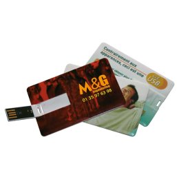 Clé USB Publicitaire Carte de Crédit Slim - CADOETIK